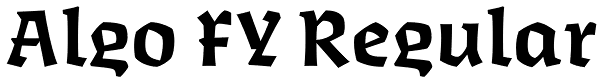 Algo FY Regular Font
