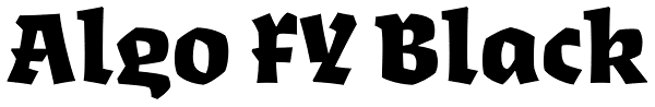 Algo FY Black Font