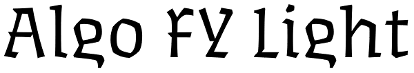 Algo FY Light Font