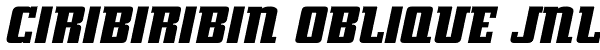 Ciribiribin Oblique JNL Font