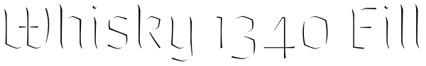 Whisky 1340 Fill Font