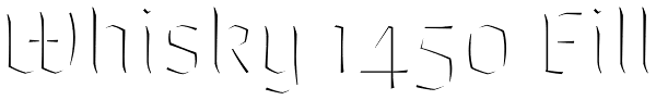 Whisky 1450 Fill Font