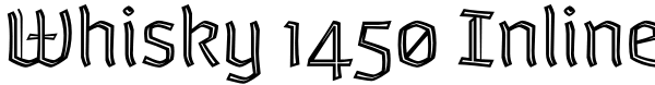 Whisky 1450 Inline Font