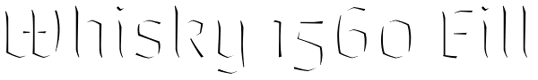 Whisky 1560 Fill Font