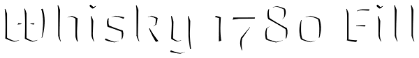 Whisky 1780 Fill Font