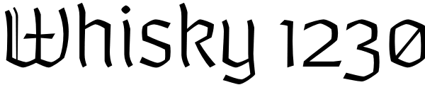 Whisky 1230 Font