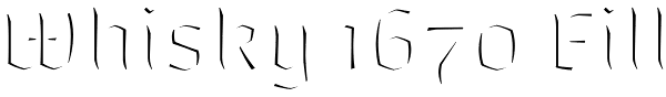 Whisky 1670 Fill Font