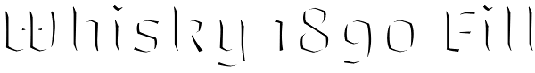 Whisky 1890 Fill Font