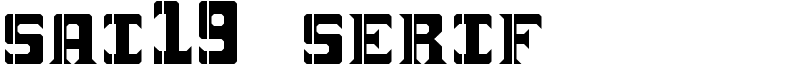 sai19 serif Font