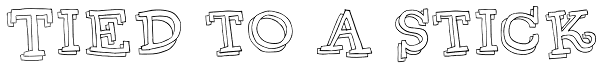 Tied to a stick Font