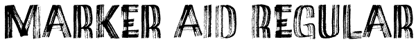 Marker Aid Regular Font