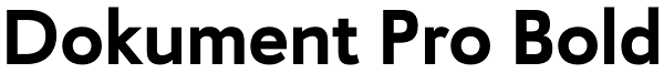 Dokument Pro Bold Font