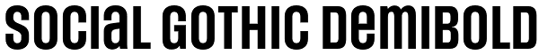 Social Gothic DemiBold Font