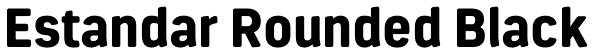 Estandar Rounded Black Font