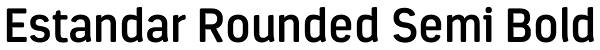 Estandar Rounded Semi Bold Font