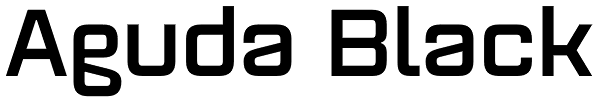 Aguda Black Font