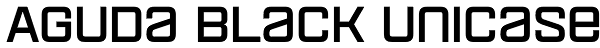 Aguda Black Unicase Font