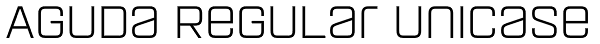 Aguda Regular Unicase Font