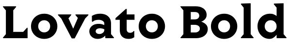 Lovato Bold Font