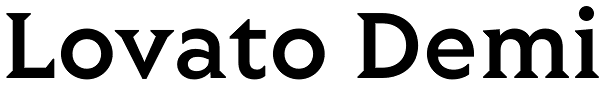 Lovato Demi Font
