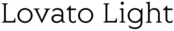 Lovato Light Font