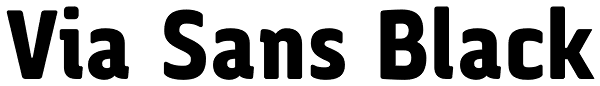 Via Sans Black Font
