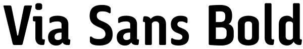 Via Sans Bold Font
