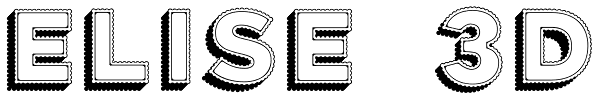 Elise 3D Font