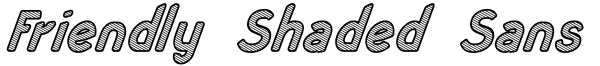 Friendly Shaded Sans Font