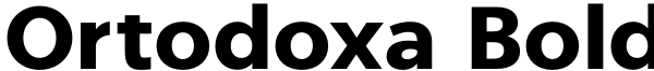 Ortodoxa Bold Font