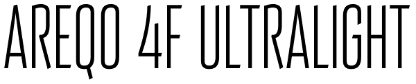 Areqo 4F UltraLight Font