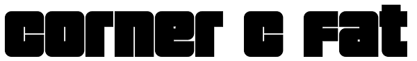 Corner C Fat Font