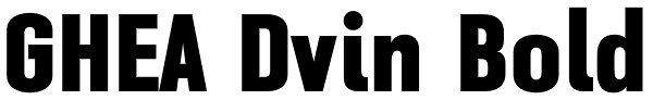 GHEA Dvin Bold Font