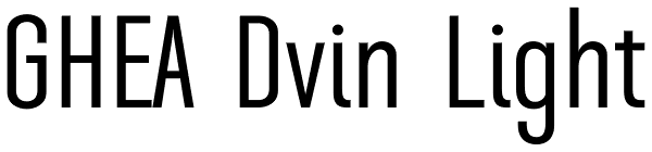 GHEA Dvin Light Font