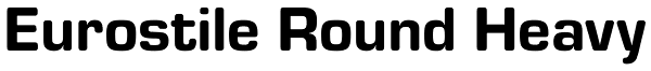Eurostile Round Heavy Font