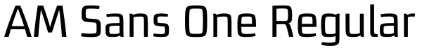 AM Sans One Regular Font
