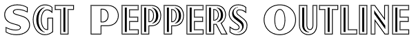 Sgt Peppers Outline Font