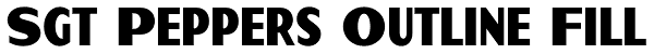 Sgt Peppers Outline Fill Font
