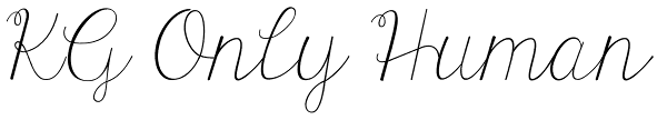 KG Only Human Font