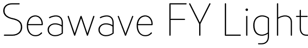 Seawave FY Light Font