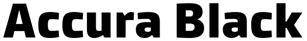 Accura Black Font
