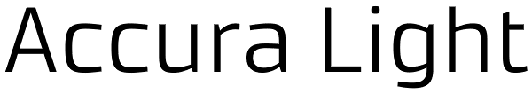 Accura Light Font