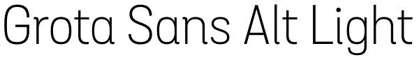 Grota Sans Alt Light Font