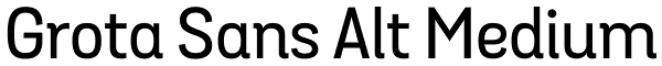 Grota Sans Alt Medium Font