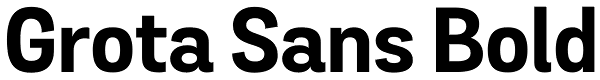 Grota Sans Bold Font