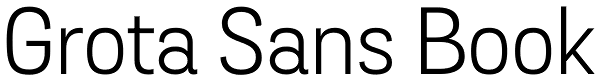 Grota Sans Book Font