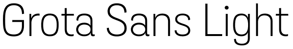 Grota Sans Light Font
