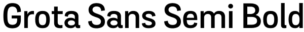 Grota Sans Semi Bold Font
