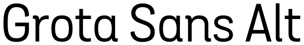 Grota Sans Alt Font