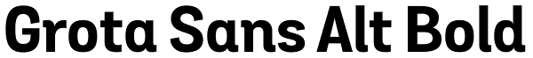 Grota Sans Alt Bold Font